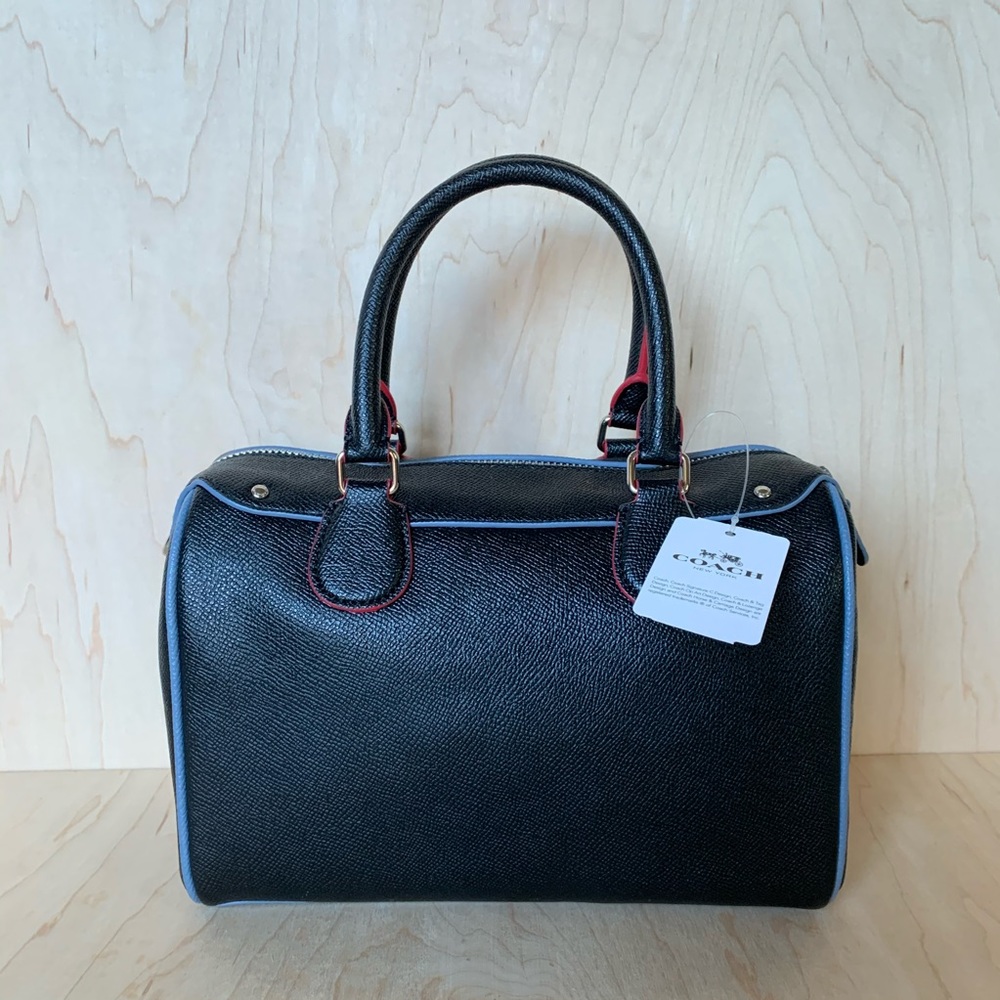 🛍SOLD🛍 COACH BLACK MINI BENNETT SATCHEL WITH EDGEPAINT - Picture 7 of 16